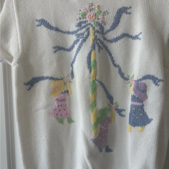 Vintage 80’s Floral Sweater Final Sale - Picture 3 of 6